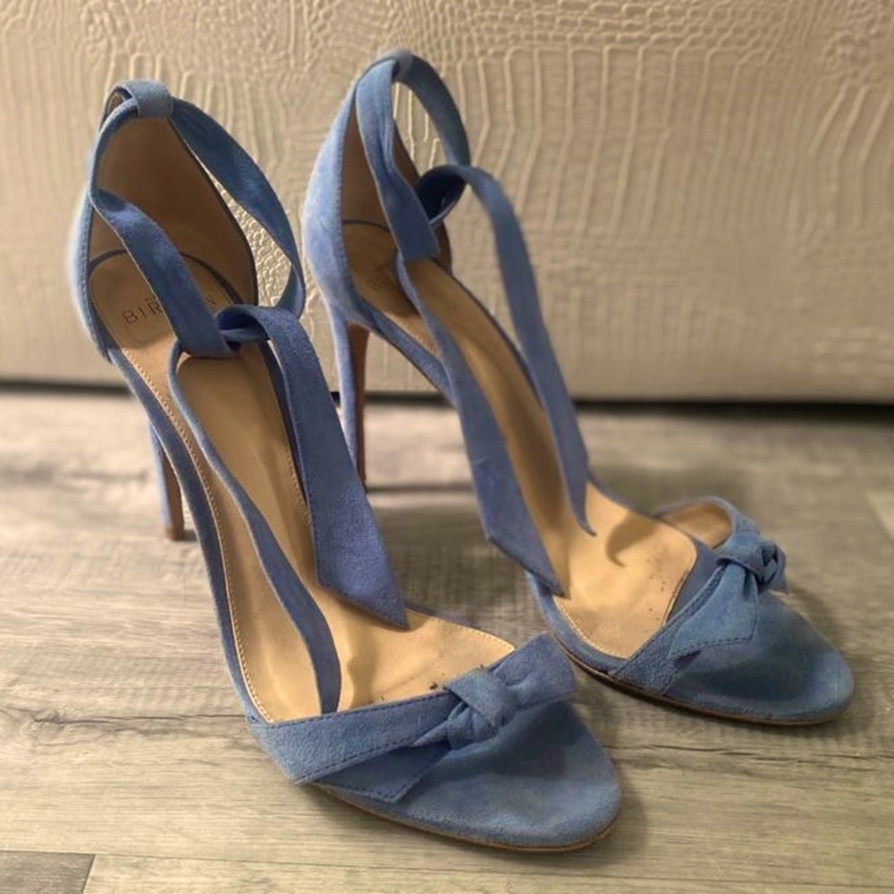 Alexandre BIRMAN Blue Suede Heels Size 40